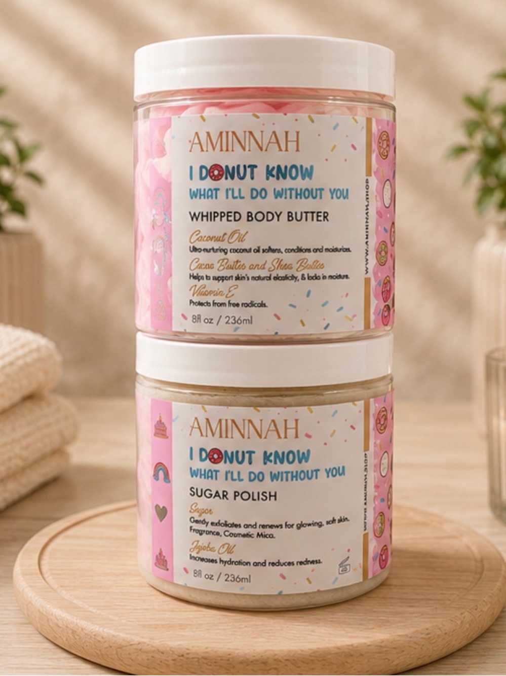 Aminnah (NWT) I Donut Know Whipped Body Butter & Sugar Polish